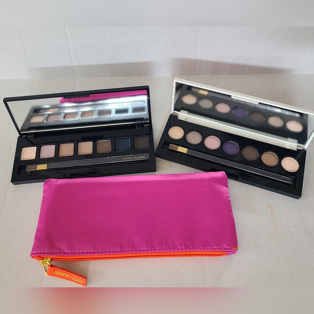 Estee Lauder Pure Color Envy Sculpting & Lisa Perry Eyeshadow Palettes with Bag